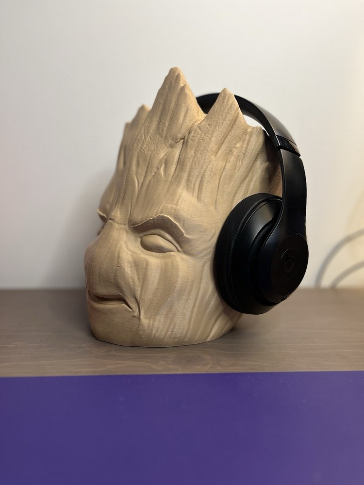 3D Printed Groot Headphone Stand, Gamer Headset Stand, Marvel Groot Replica Prop