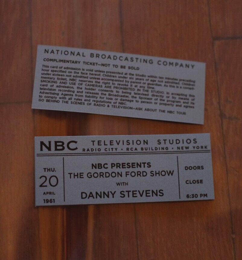 Marvelous Mrs. Maisel Prop: Gordon Ford Show Tickets