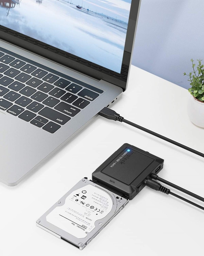 Compact USB 3.0 Hard Drive Reader - Connect 2 Drives Simultaneously with Ease