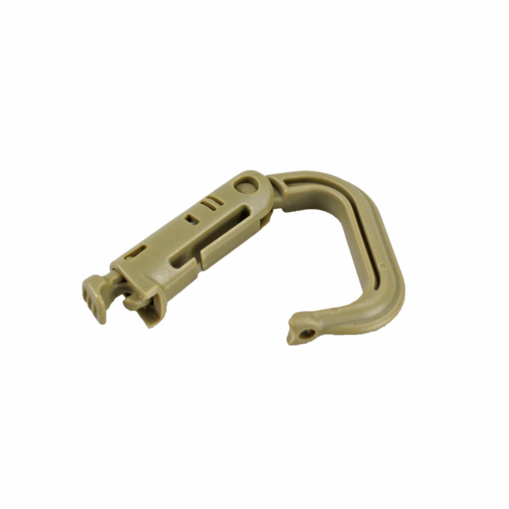 5pcs Attach Quickdraw Shackle Carabiner Clip Molle Webbing Backpack Buckle Snap
