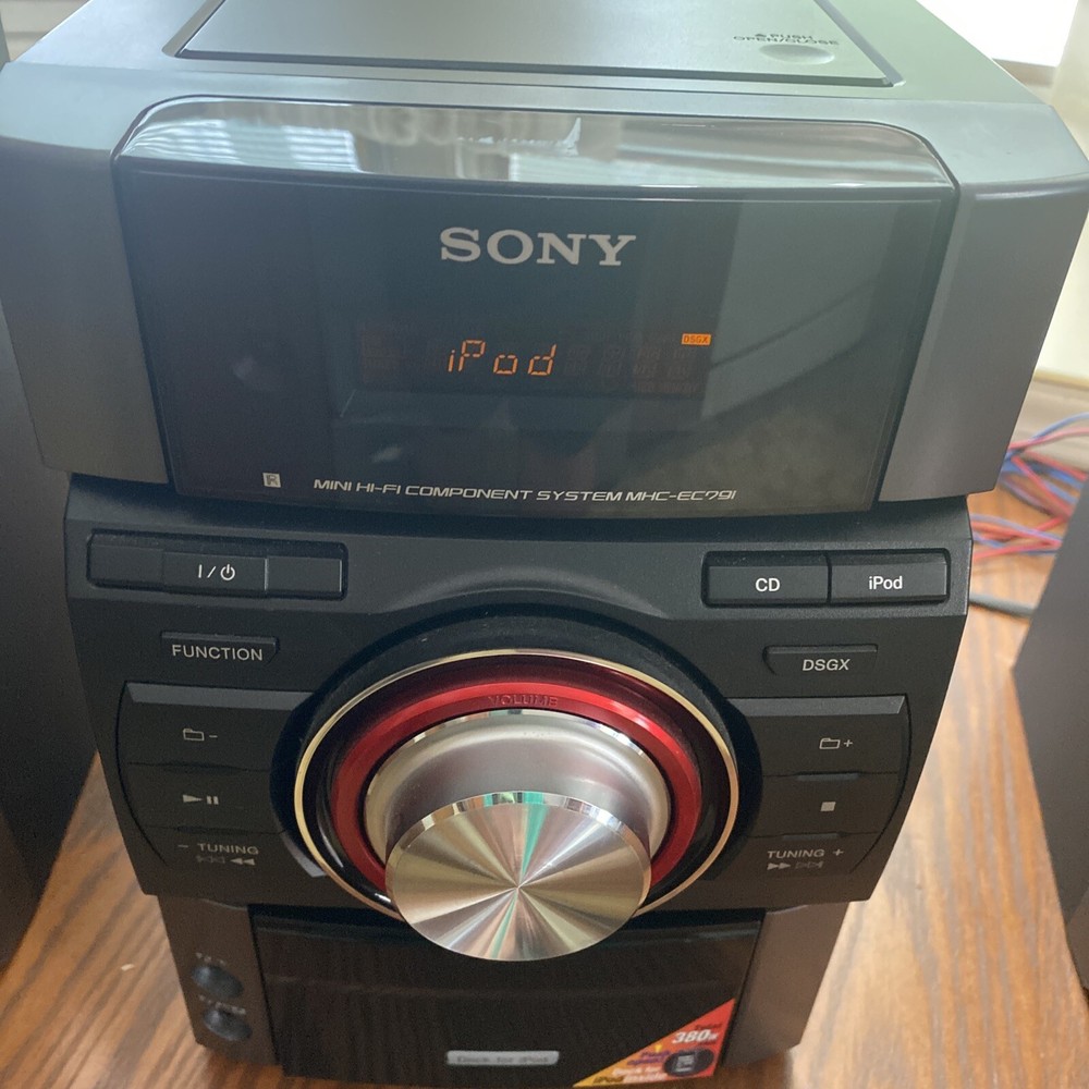 Sony HCD-EC79i CD & IPOD System w/ 2 Speakers SS-EC79 TESTED & WORKING