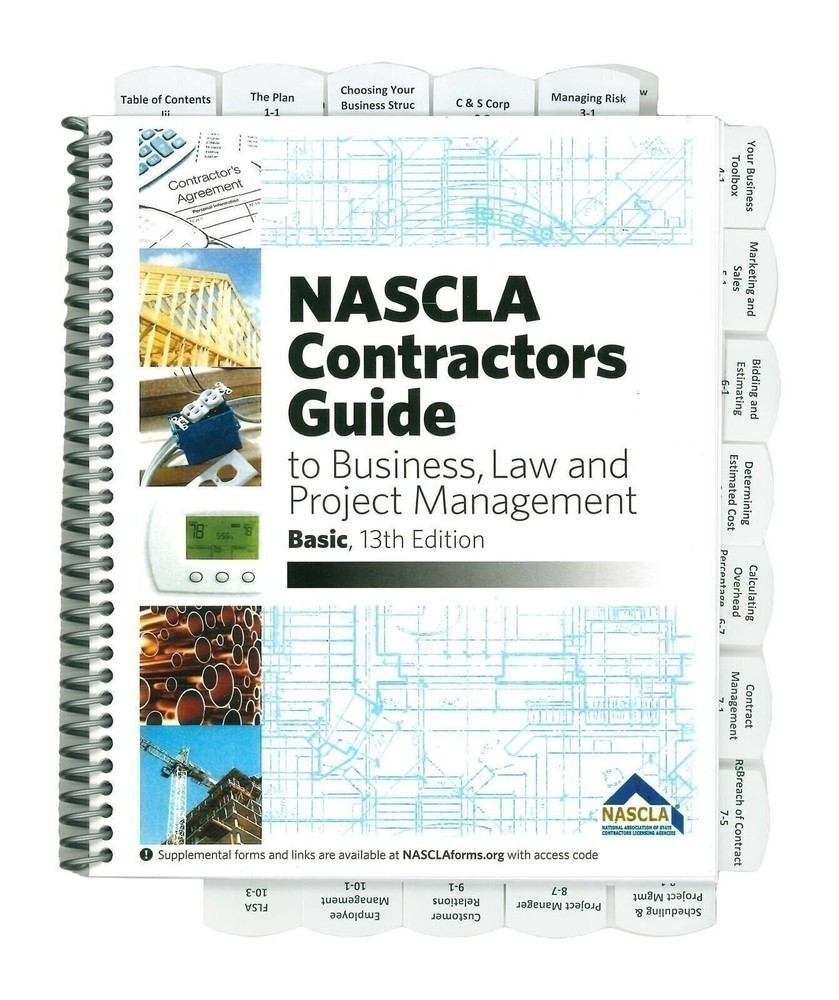 Professionally Highlighted and Tabbed - Basic 13th - NASCLA Contractors Guide...