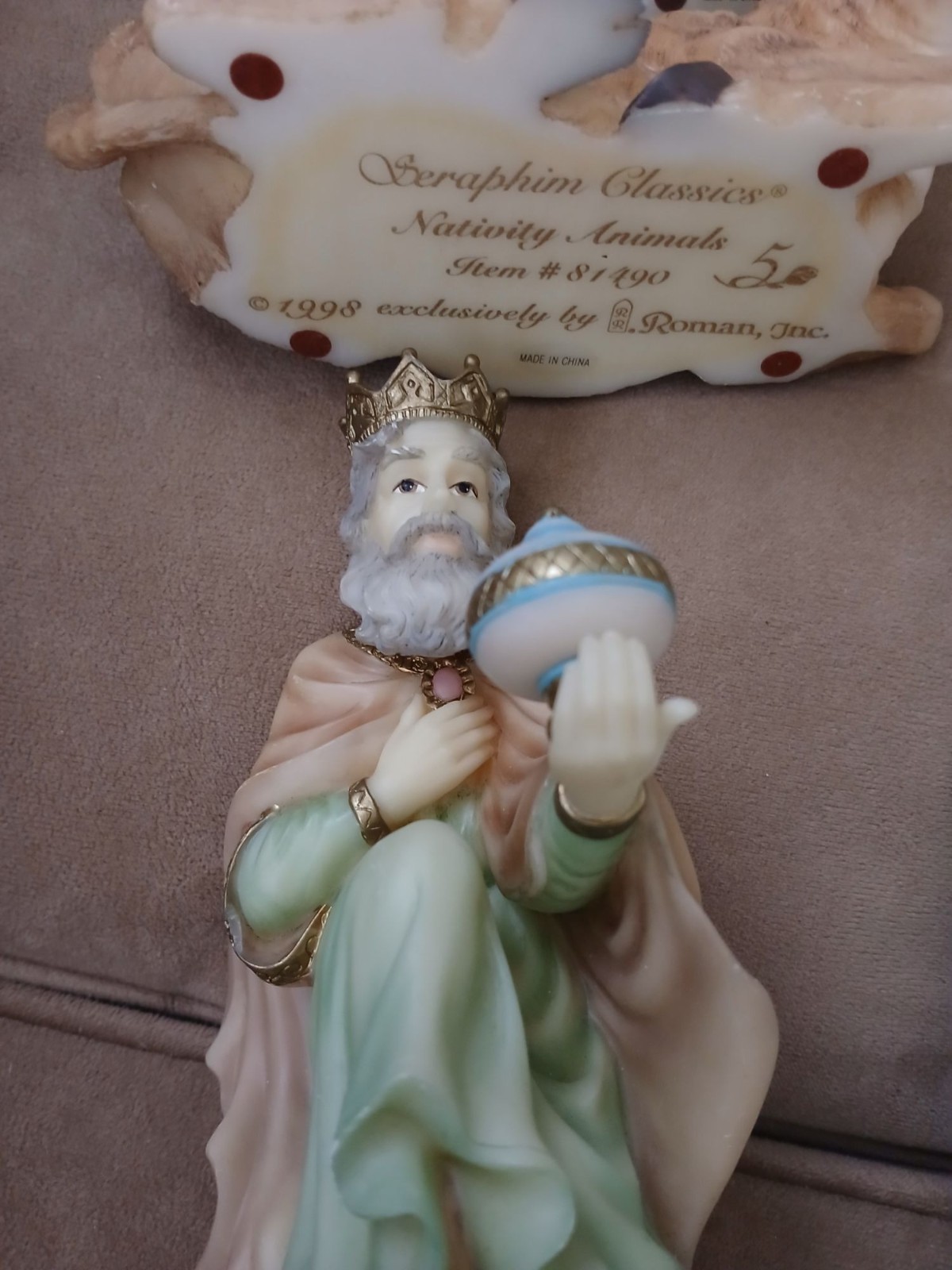 Vintage Roman Seraphim Classics Heaven on Earth Nativity Set 11 Figures & Stable