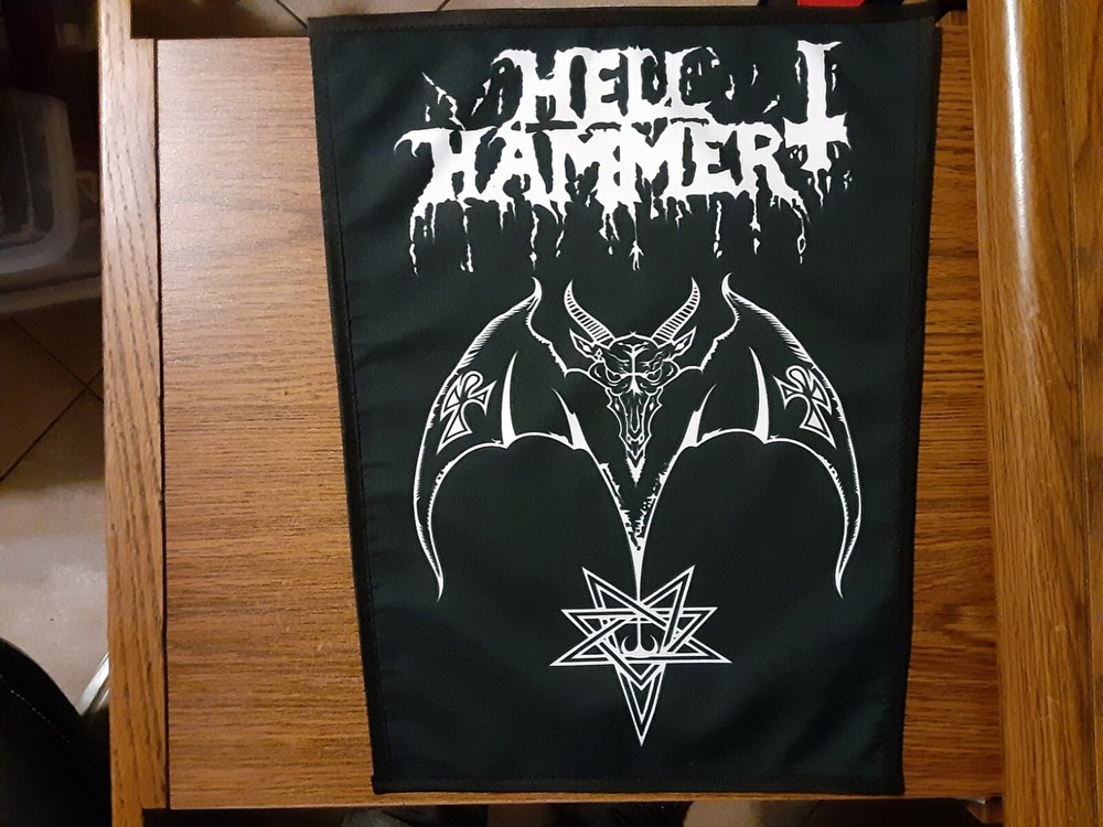 HELL HAMMER,SEW ON SUBLIMATED LARGE BACK PATCH