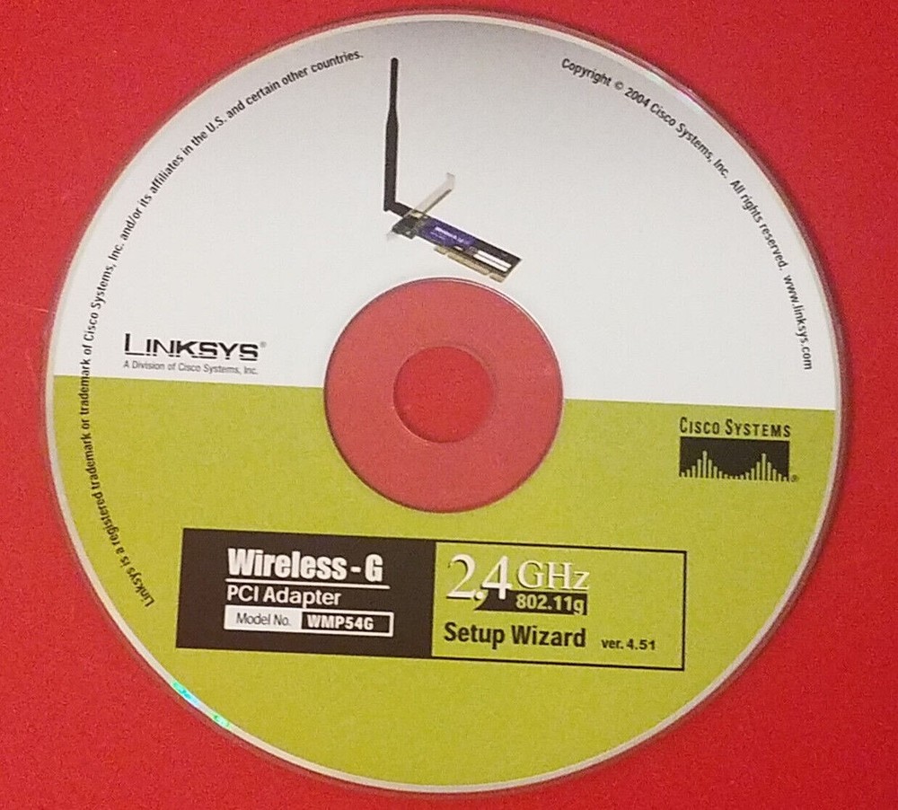 ⭐️⭐️⭐️⭐️⭐️ Driver Disc Linksys Wireless G PCI Adapter WMP54G Setup Wizard CD
