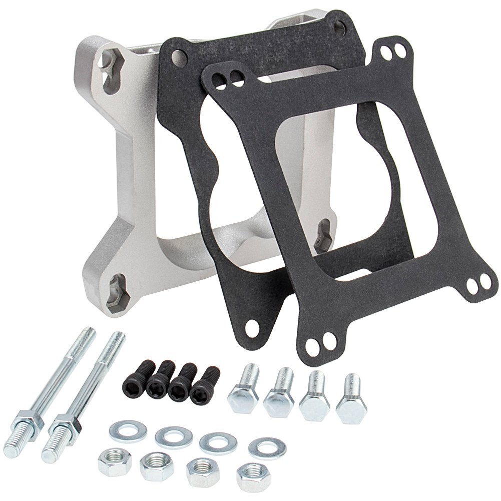 Square Bore to Spread Bore Manifold Aluminum Carburetor Adapter Plate