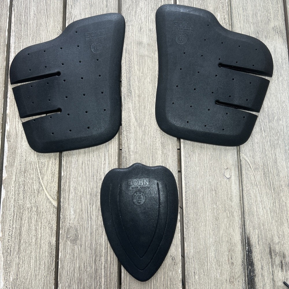 Bohn Body Armor Motorcycle Protective Insert Trauma Plate Crotch + Buttocks Butt