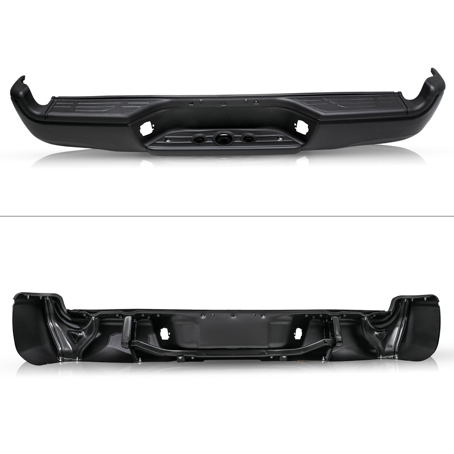 Black For 2005-2015 Toyota Tacoma Pickup Rear Step Bumper Assemblys 05-15