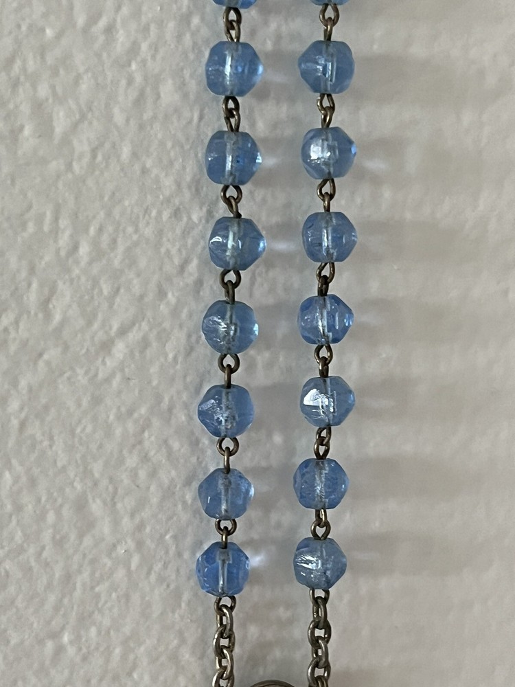VTG Mid Century Beaded Rosary ITALY