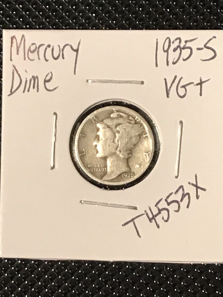 1935-S Mercury Dime   VG+