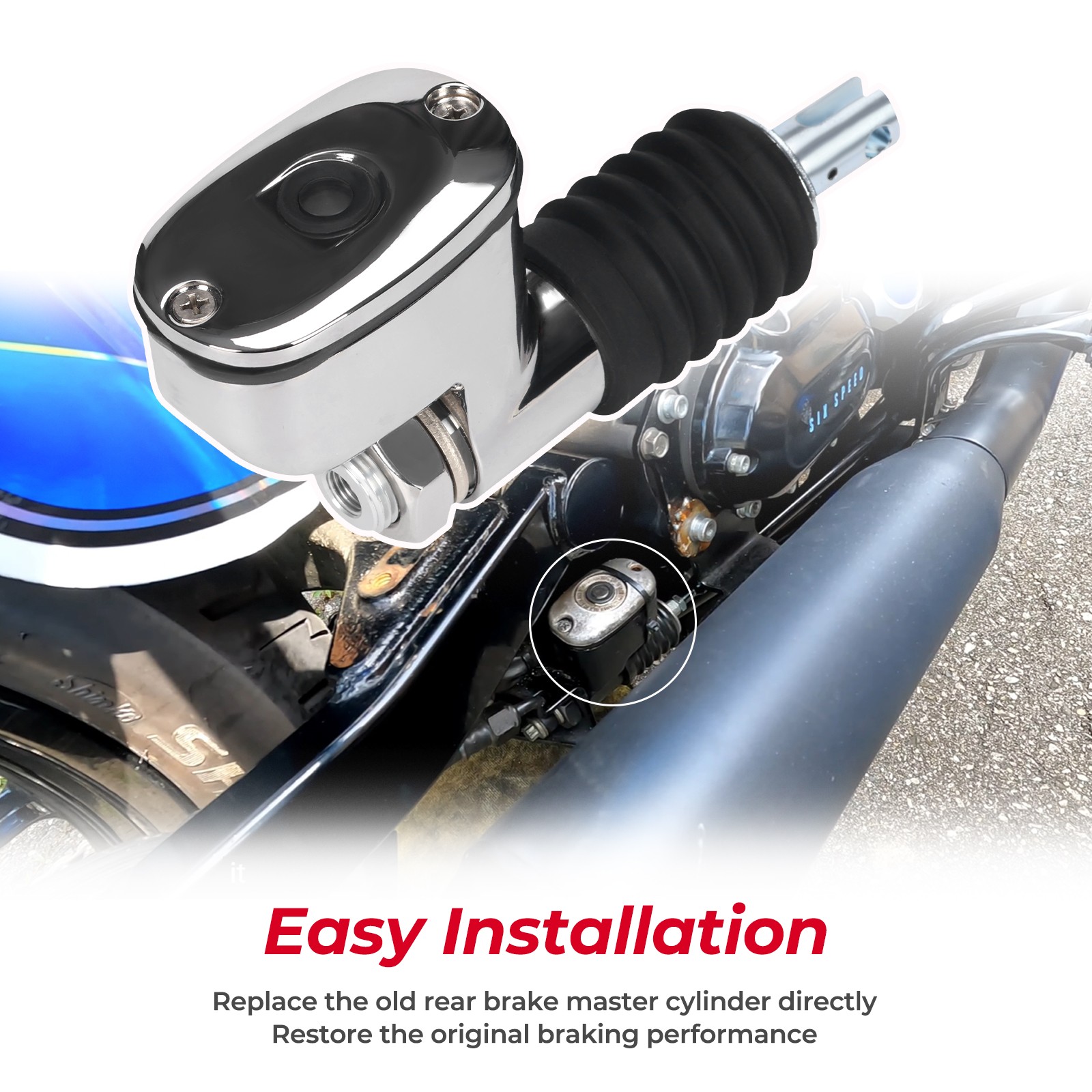 For Harley Rear Brake Master Cylinder fit Electra Glide model 41755-99 41767-05A