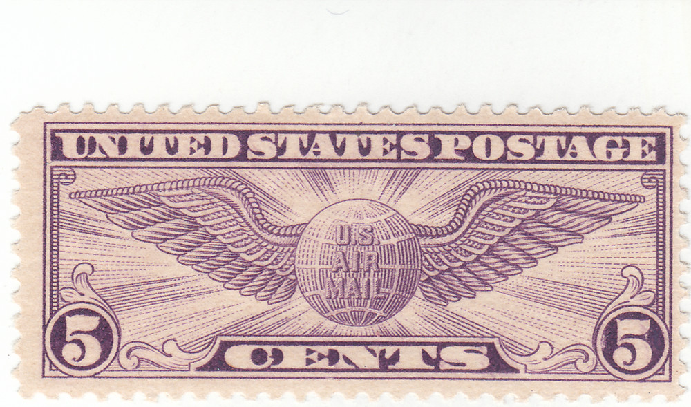Scott #C12 - Airmail, 5c Violet - Mint Hinged
