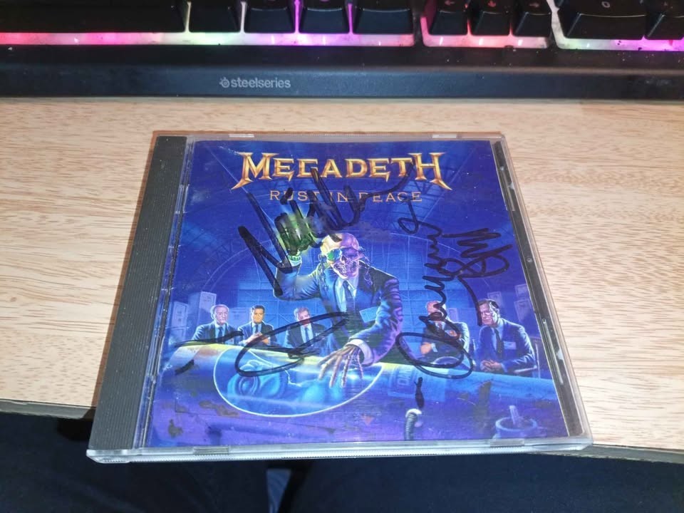MegaDeth Rust In Peace Signed CD
