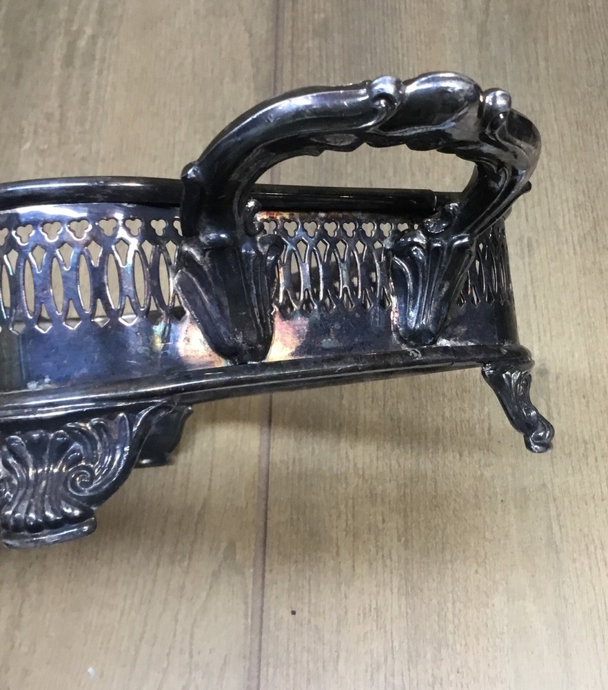 Vintage Silverplate Casserole Stand Footed 9 1/2’’x 5 1/2’’………..[S2-1]