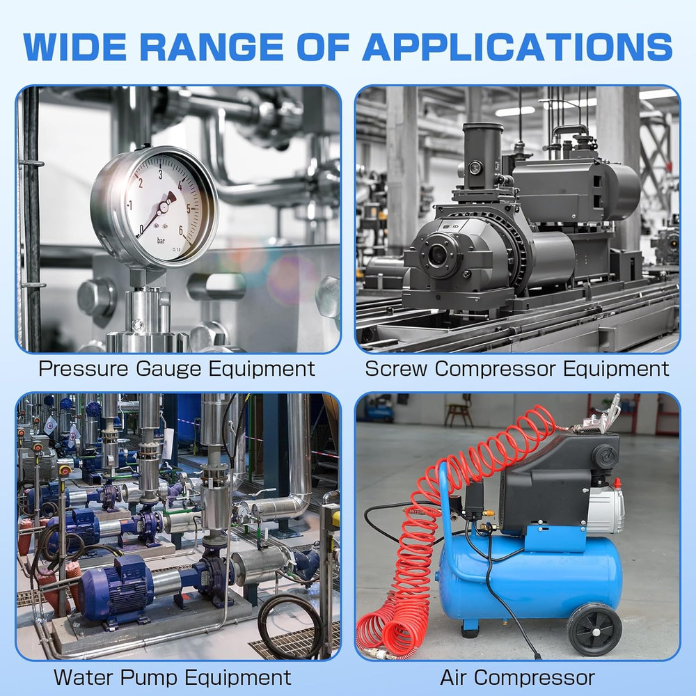 D-HONOR Water Pump Pressure Switch, Adjustable Pressure Controller KRS-3 40-60 P