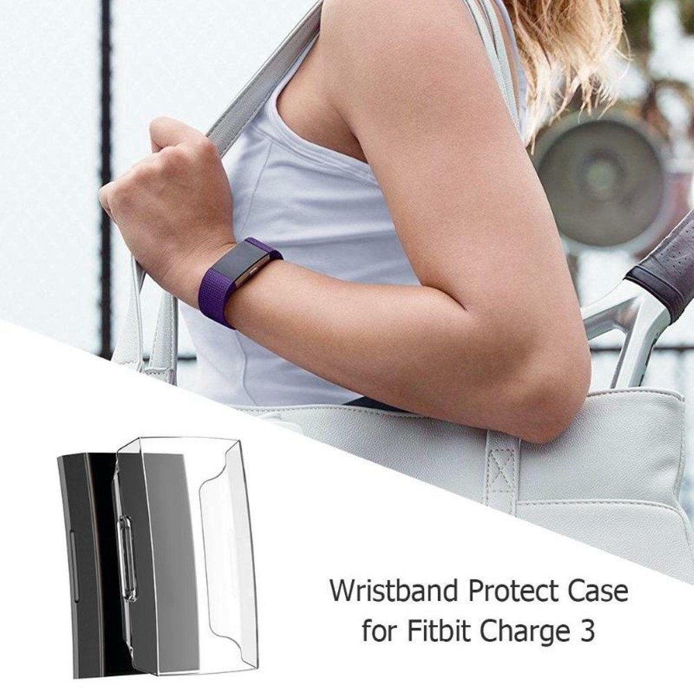 Fitbit Charge 3 Smart Watch Compatible PC Hard Case Cover Screen Protector