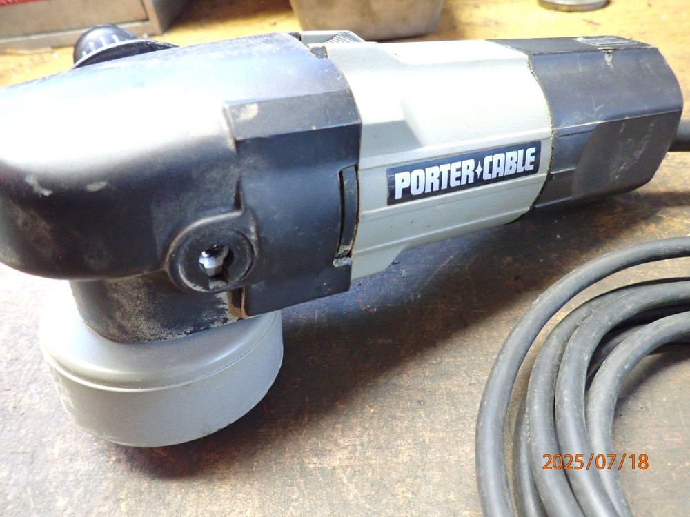 lot b USA PORTER CABLE 7336 VARIABLE SPEED 6" RANDOM ORBITAL SANDER MISSING PAD