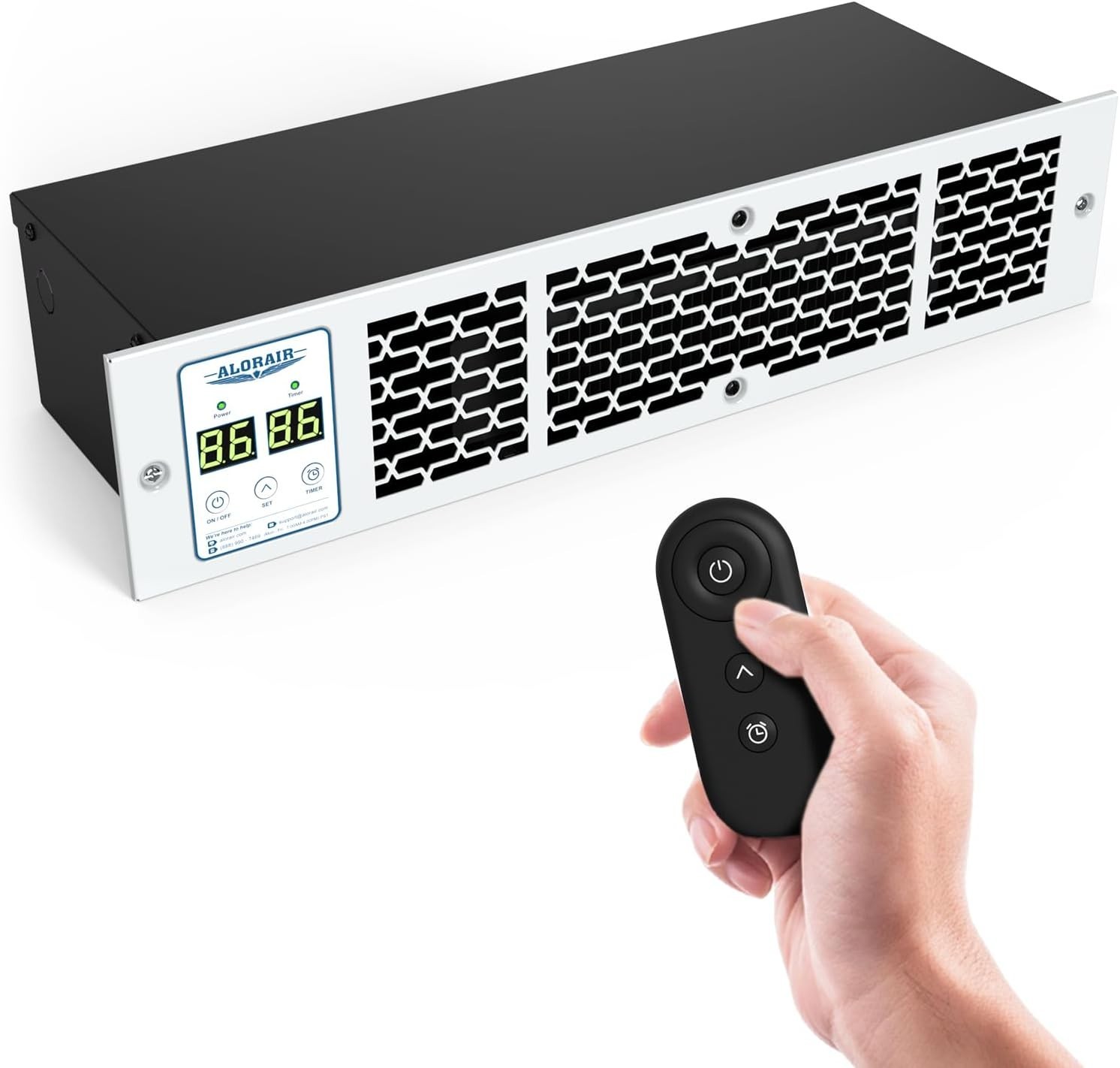 ALORAIR Electric Kickspace Heater 4520BTU Toe Kick Embedded w/Thermostat & Timer