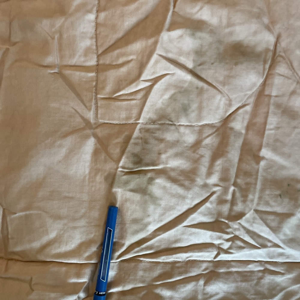 Antique Down filled Quilt Blanket As Found