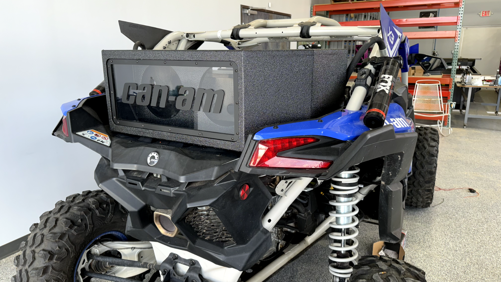 Can-am Maverick X3 17-23 Tail Gate Subwoofer Enclosure Box 17-23 2x10" Woofers