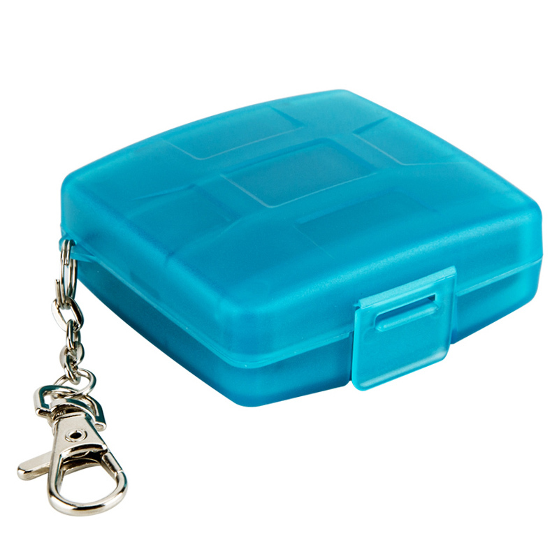 JJC Memory Card Case Mini w/ Lock&Ring 2SD+2MSD+2SIM+2Micro SIM+2Nano SIM Cards
