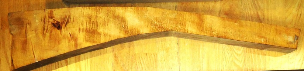Rifle Half Stock Blank, Muzzleloader,  31" x 2 3/4", Curly Flame Figured Maple