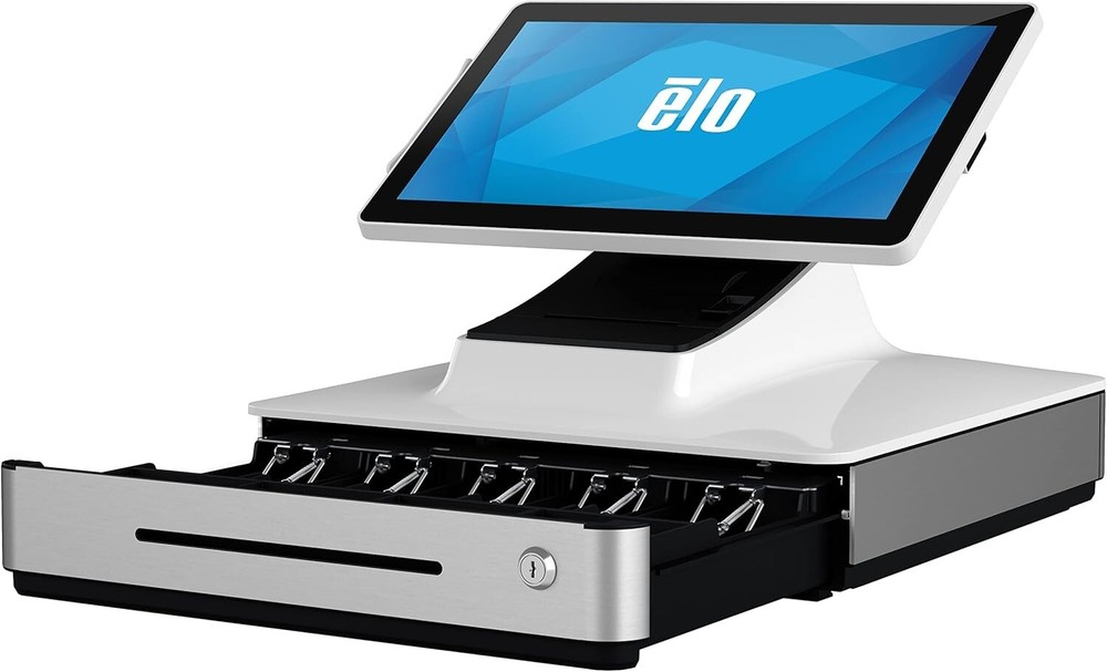 Elo PayPoint Plus POS System - 15.6" Touchscreen, Scanner, Printer, Cash Drawer