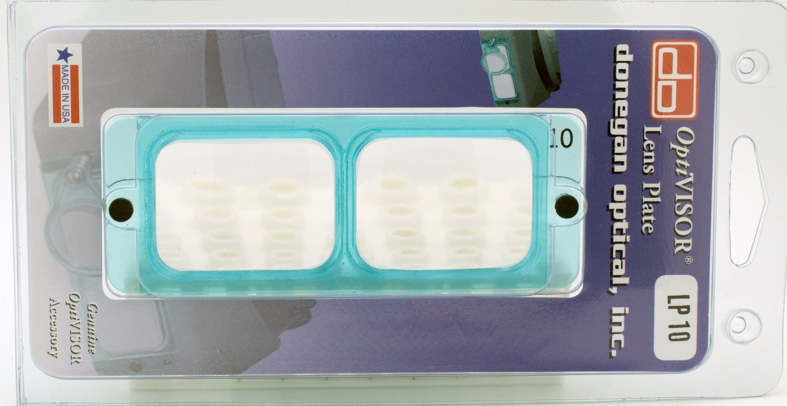 Donegan LP-10 OptiVisor® Glass Lens Plate, 3.5X Magnification at 4" Focal Length