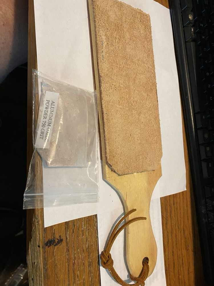 leather strop sharpening Clear Pine