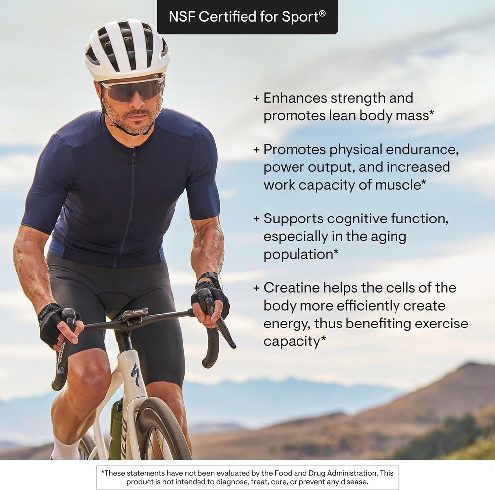 Creatine - Micronized Creatine Monohydrate Powder - Support for Muscles & Cog...