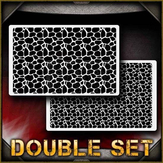 Stone Pebbles Pattern Texture Airbrush Stencil Template Airsick