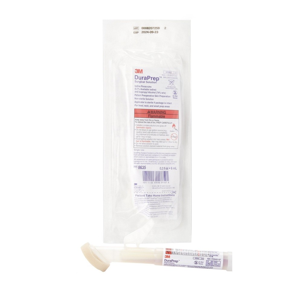 3M DuraPrep Prep Solution, Applicator, 6 mL (Sold as CS/50)