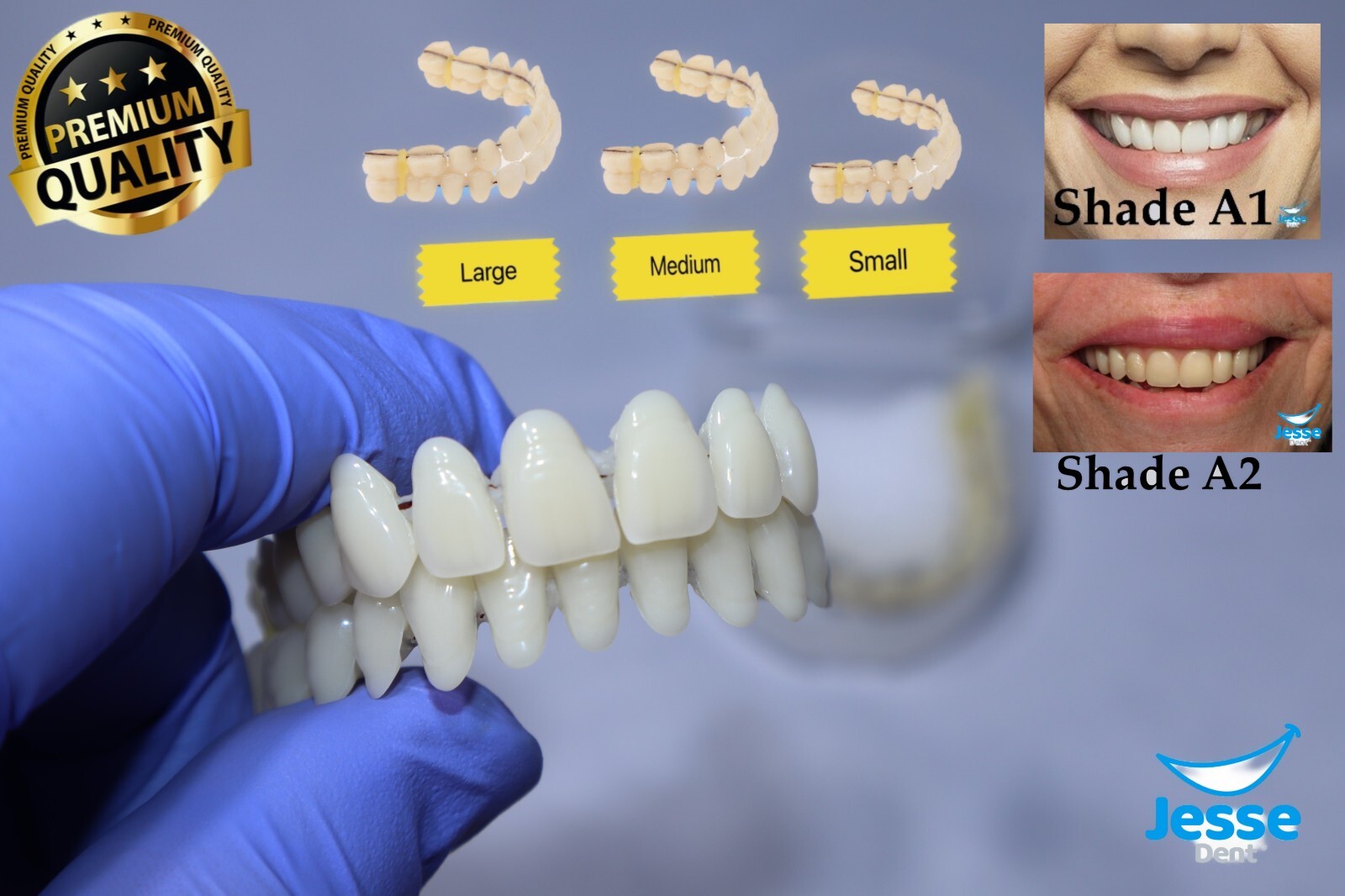DIY Denture Kit full upper/ full lower False Dentures teeth Home Made Dentures