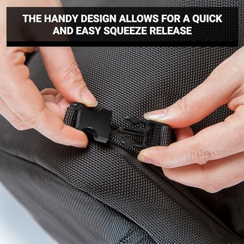 Plastic Single Adjustable Side Release Buckles – 1.5", 10 pack Black