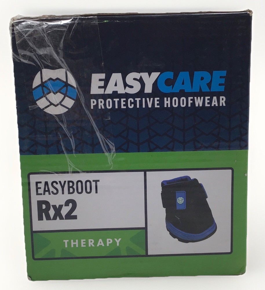 EasyCare Easyboot Rx2 Horse Boot Black & Blue Size 000 Open Box