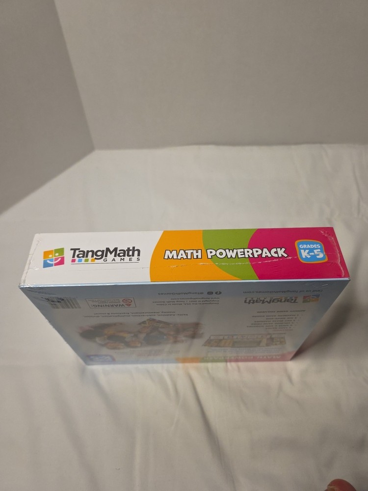 TangMath Math Powerpack – 10 Game Learning Kit for Grades K–5 Brand New Sealed