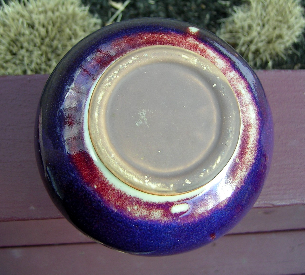 Chinese Flambé Glazed Vase Oxblood Purple