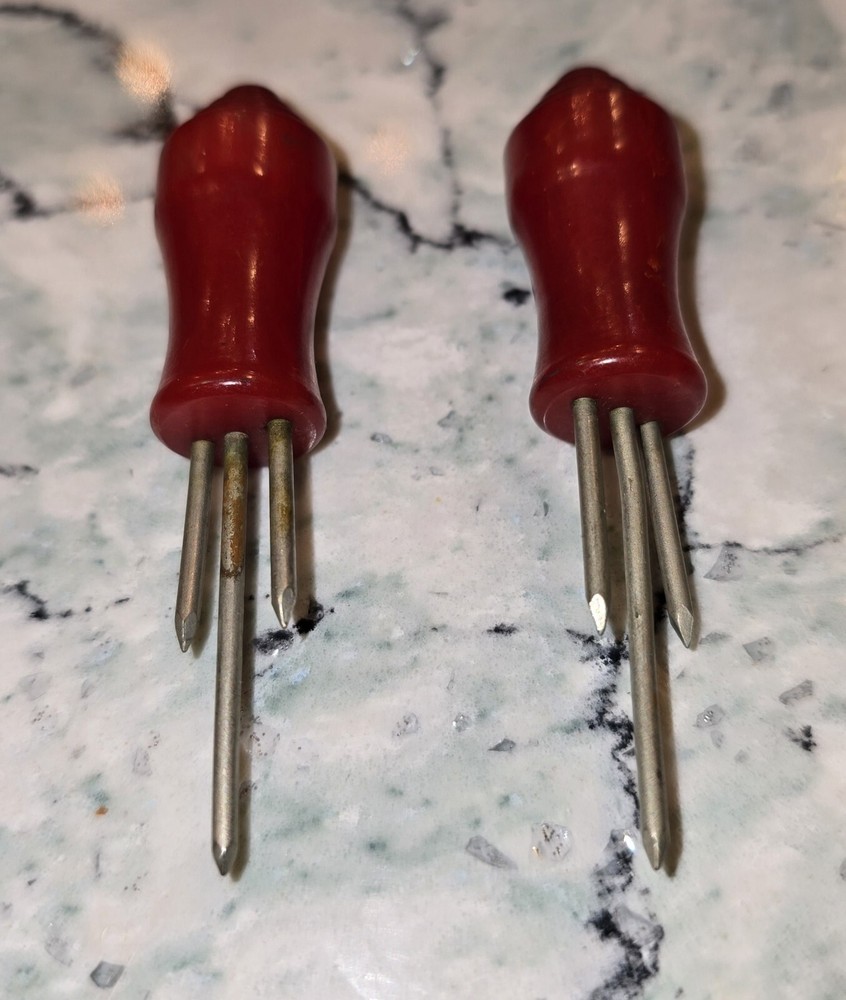 Antique Bakelite Corn Holder Set c.1930s