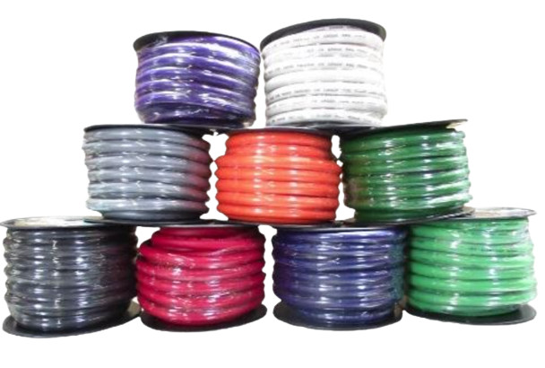 50 ft 1/0 Gauge Oversized AWG RED Power Ground Wire W/ SPOOL Sky High Car Audio