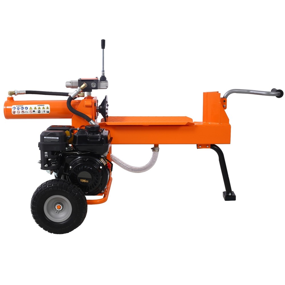Log Splitter Portable 20 Ton Auto Return Ram System 7HP Engine, Orange