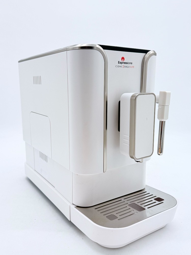 Espressione Concierge Elite Diamond White Coffee Espresso Machine Maker