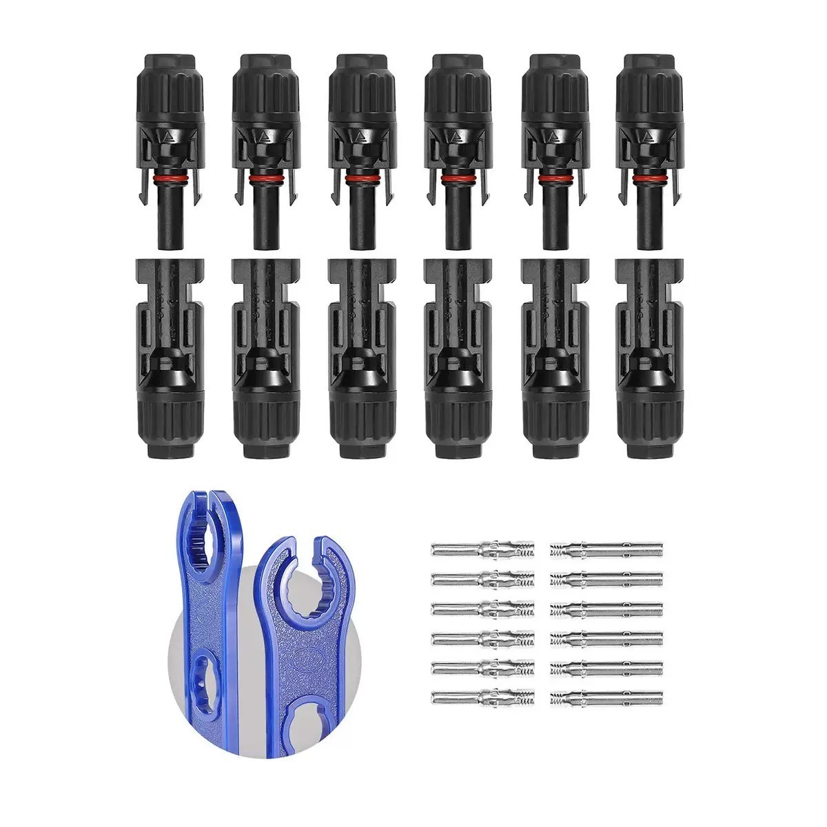 10-100Set Male Female Wire Cable Connector Set Solar Panel Waterproof Connector