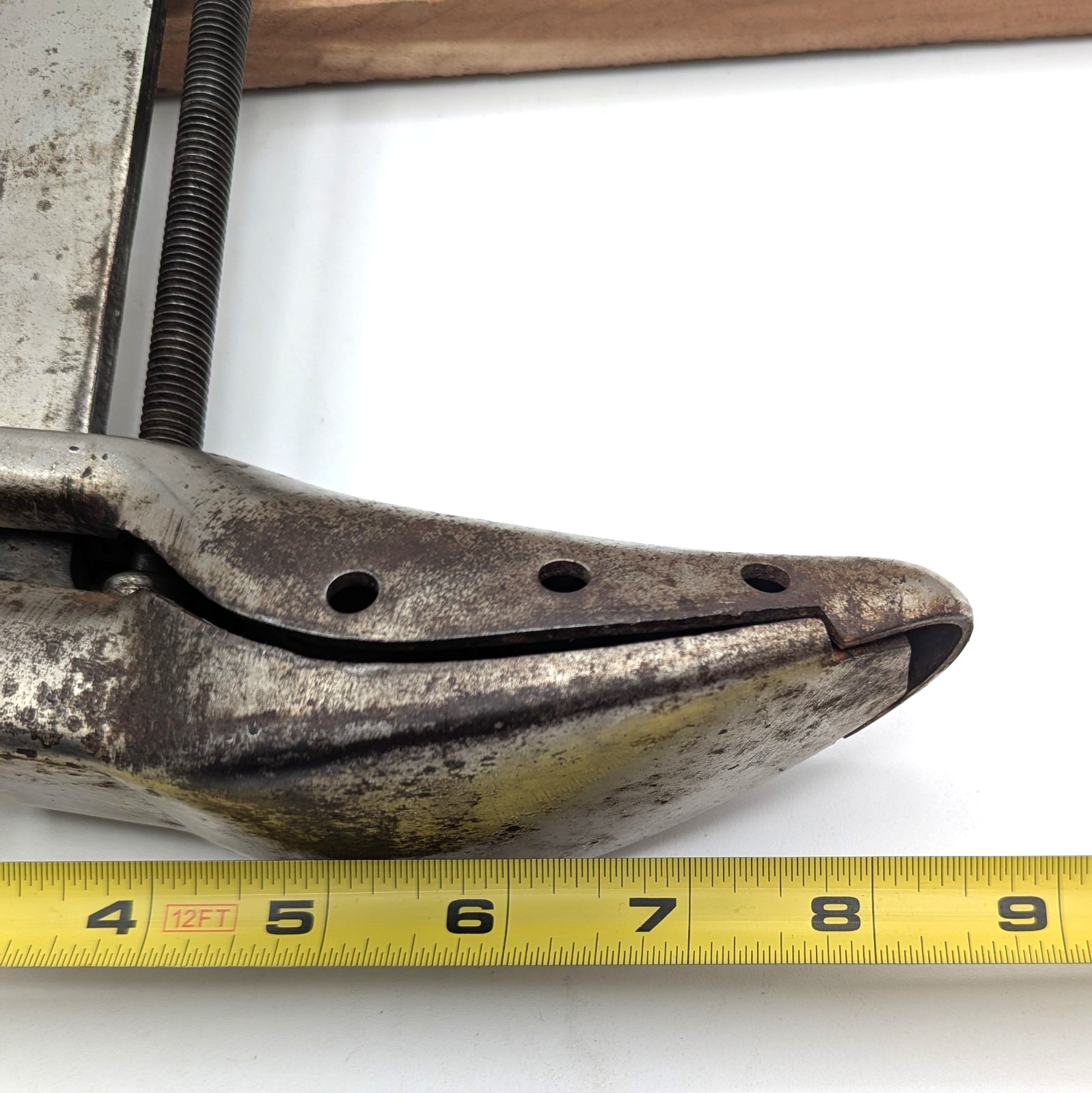 Vintage 1929 Nu-Way Steel Industrial Steampunk Shoe Stretcher Factory Sizer