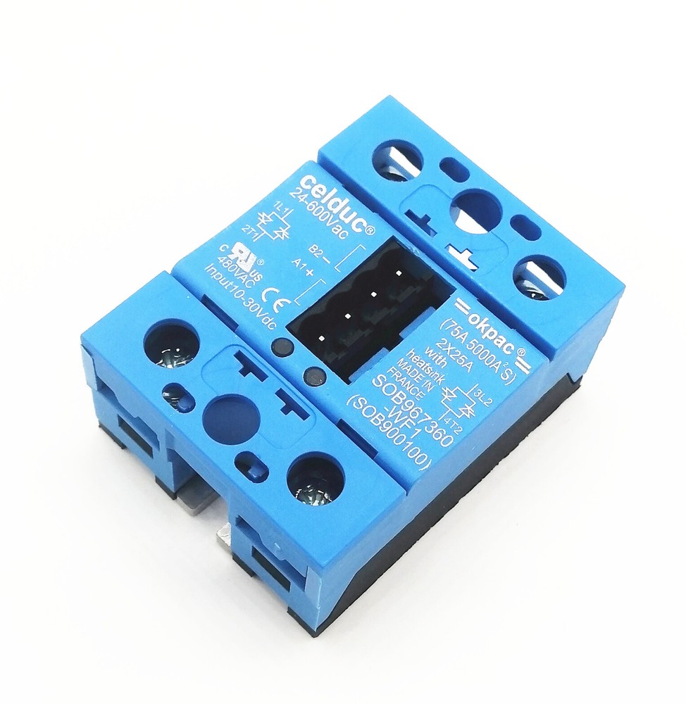 1pcs Celduc Solid State Relay SOB967360 -WF1(SOB900100) 2*25A