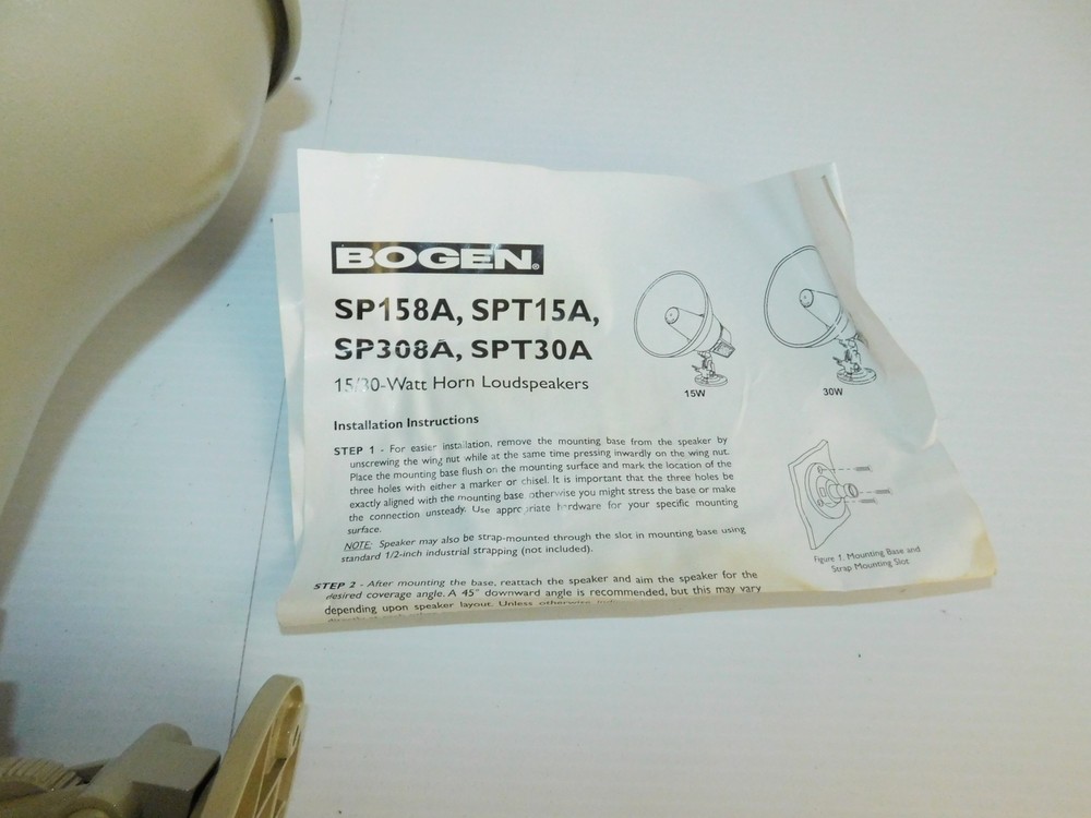 ^^ BOGEN MODEL SPT15A SPEAKER WITH VARIABLE TAP XFMR - NEW (ASP11)