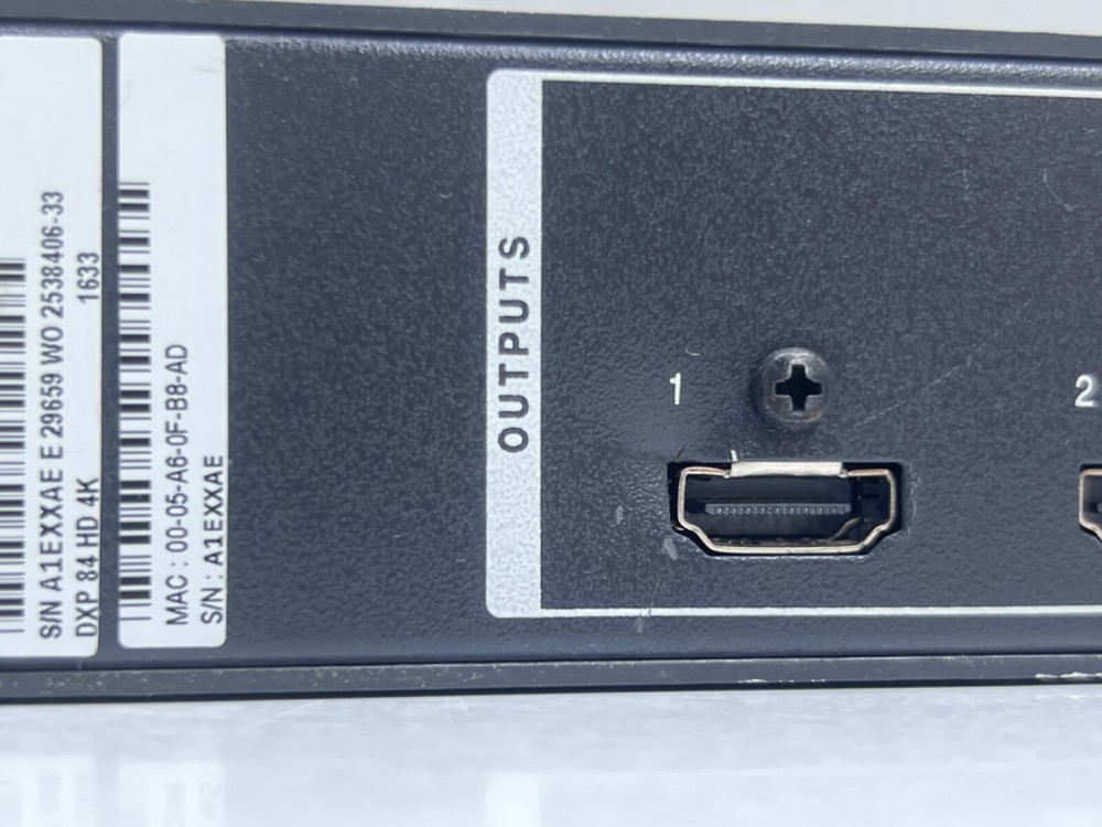 Extron DXP 84 HD 4K Digital Crosspoint Matrix Switcher