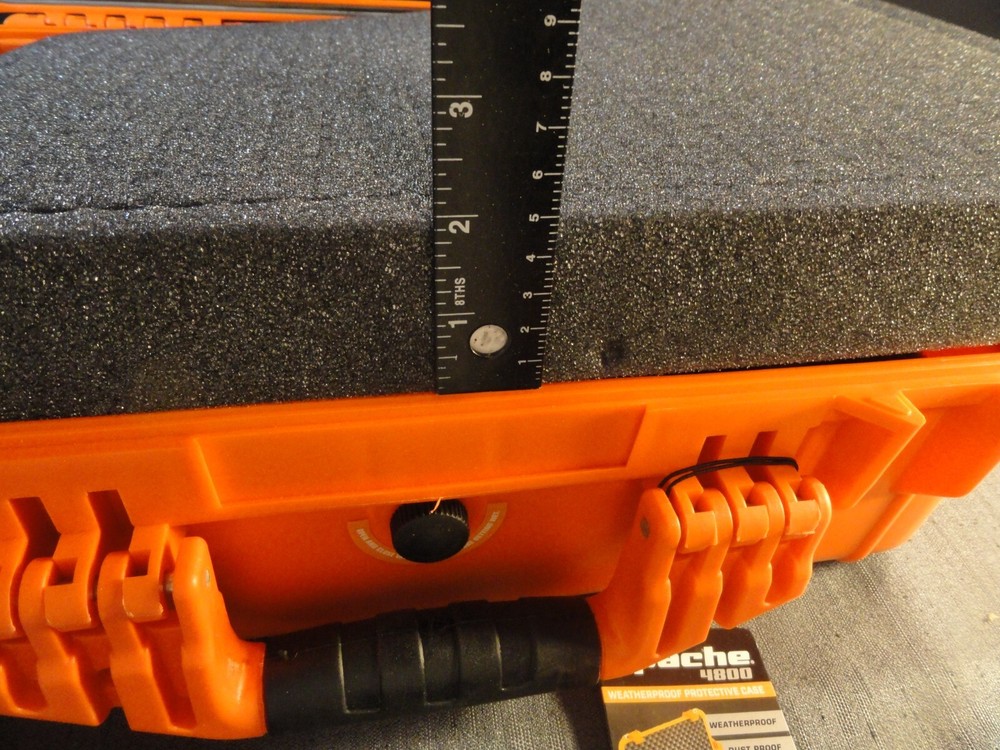 APACHE 4800 WEATHERPROOF PROTECTIVE HARD CASE CAMERA WEAPON ORANGE 19x13x7