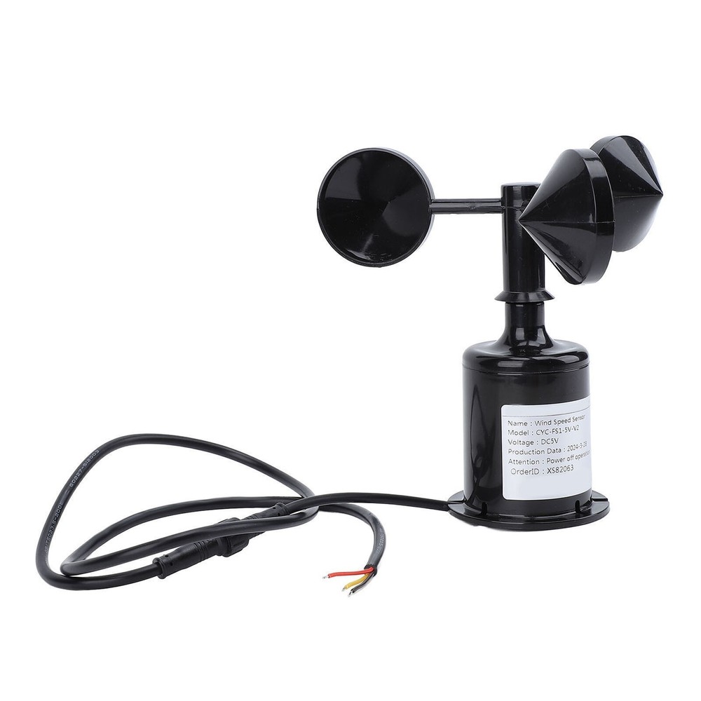 Wind Speed Anemometer High Accuracy 5V Wind Speed Monito Sensor Measu