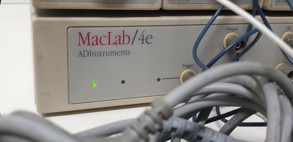 ADInstruments MacLab/4E 4 Channel Data Acquisition W 4 BIO AMP ML131 cables 220V