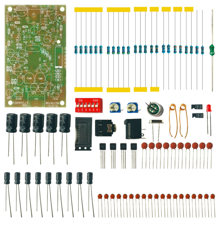DIY Kit FM Transmitter Radio Station Stereo BH1417F Soldering Required